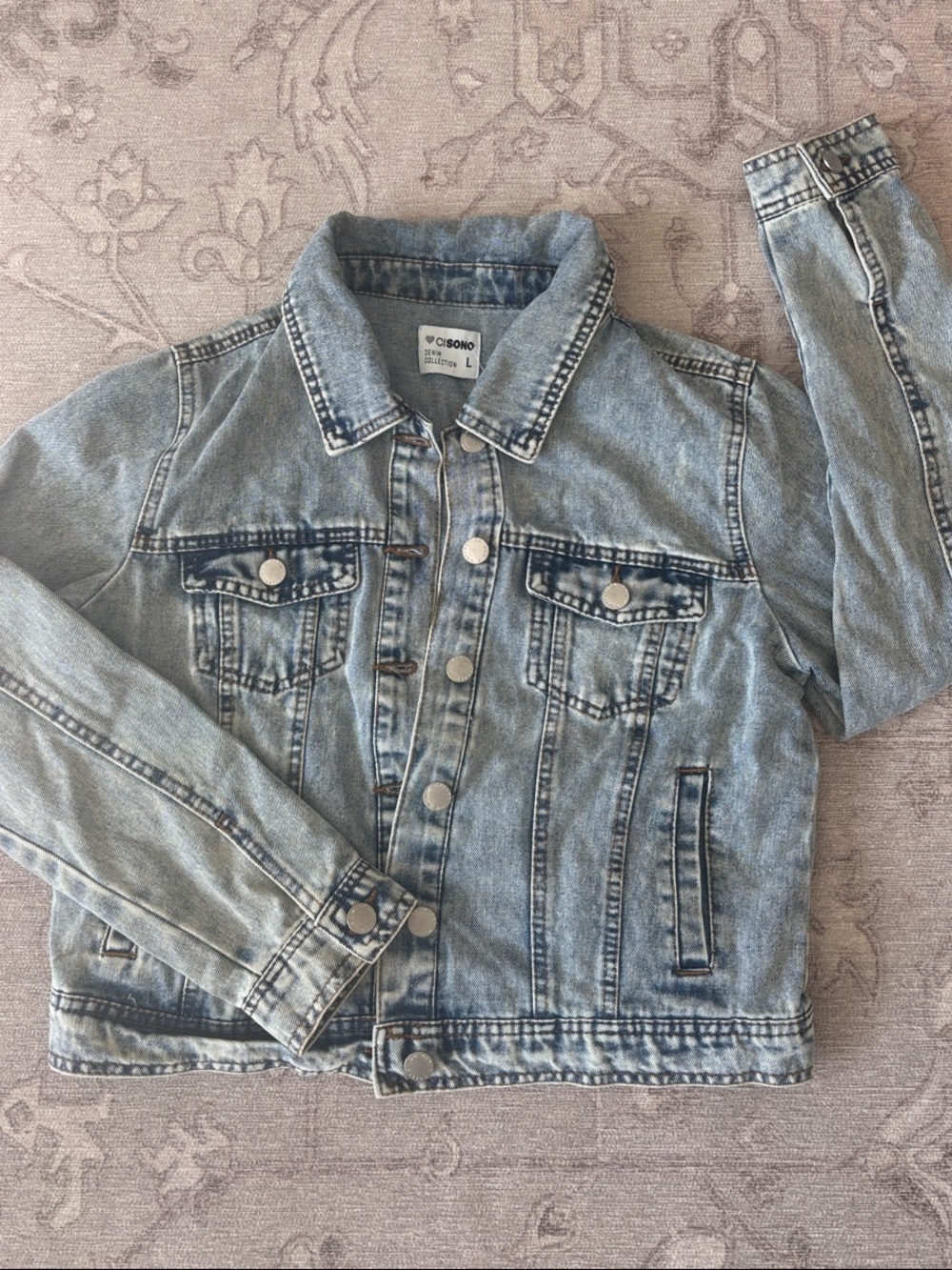 Acid-Wash Denim Jacket - NWT